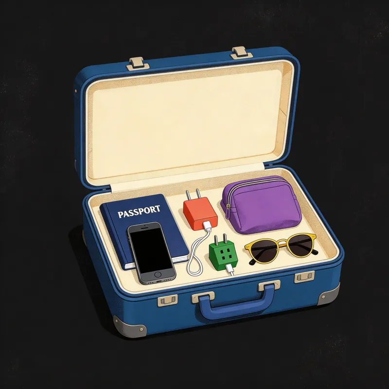 Illustrated pre-arrival checklist for Shenzhen trip planning