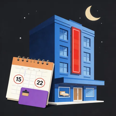 Illustrated hotel building representing accommodation options in Shenzhen