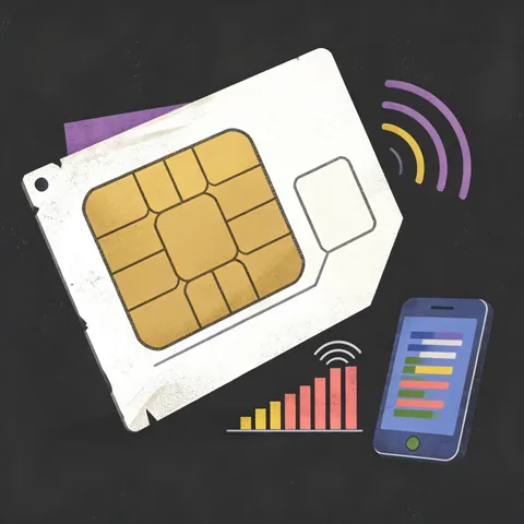 Illustrated SIM card for China mobile data
